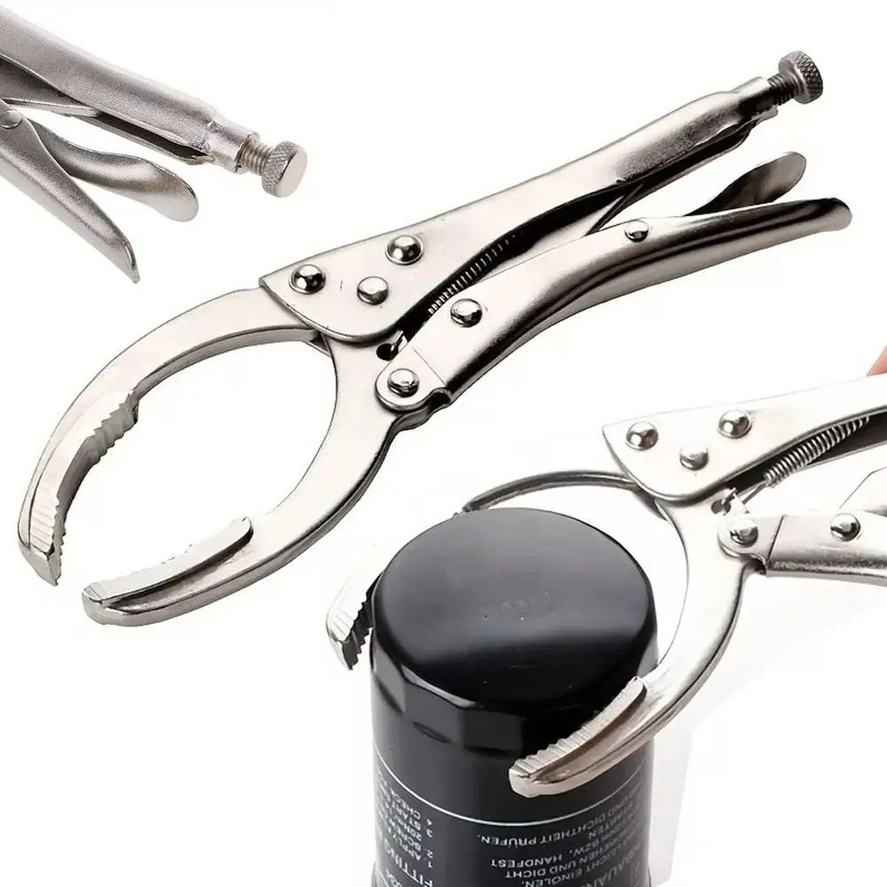 Heavy-Duty Adjustable Oil Filter Wrench - Multi-Function Engine Oil Filter Tool for Fast Oil Changes