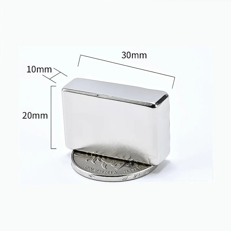 10pcs/lot N52 Square Neodymium Magnets | Ultra-Strong Rare Earth Industrial Magnets