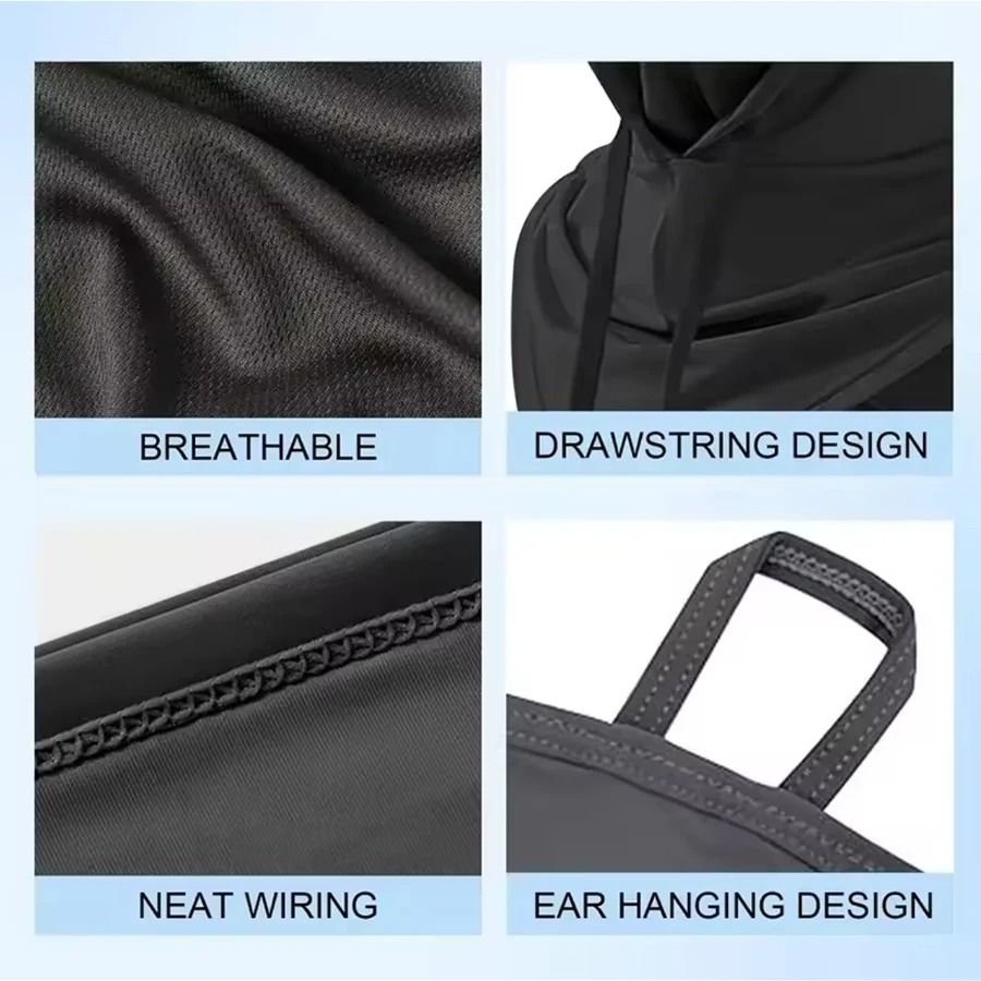 360° Lightweight Cooling Sun Hood – Full Protection Shroud & Face Mask