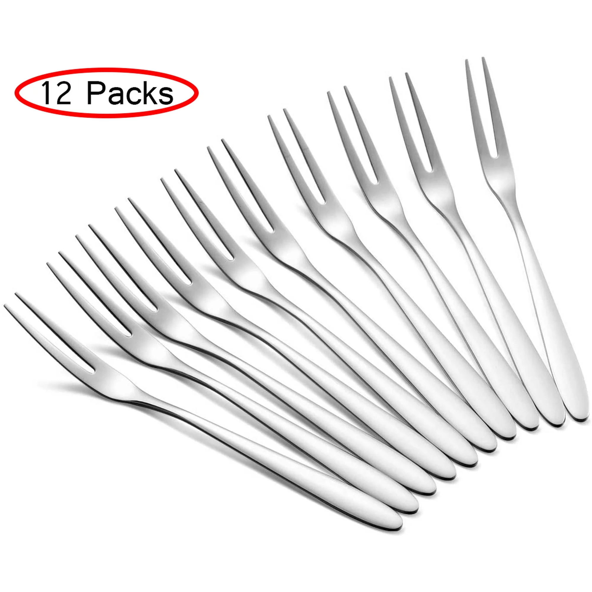 Stainless Steel Fruit Forks: Set of 5/12 - Multifunctional Kitchen Accessories