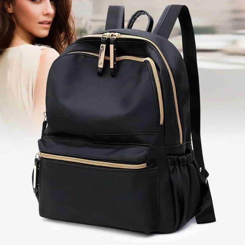 High Capacity Waterproof College Backpack, Cute Girl Travel Book Bag, Trendy Women Laptop School Bags