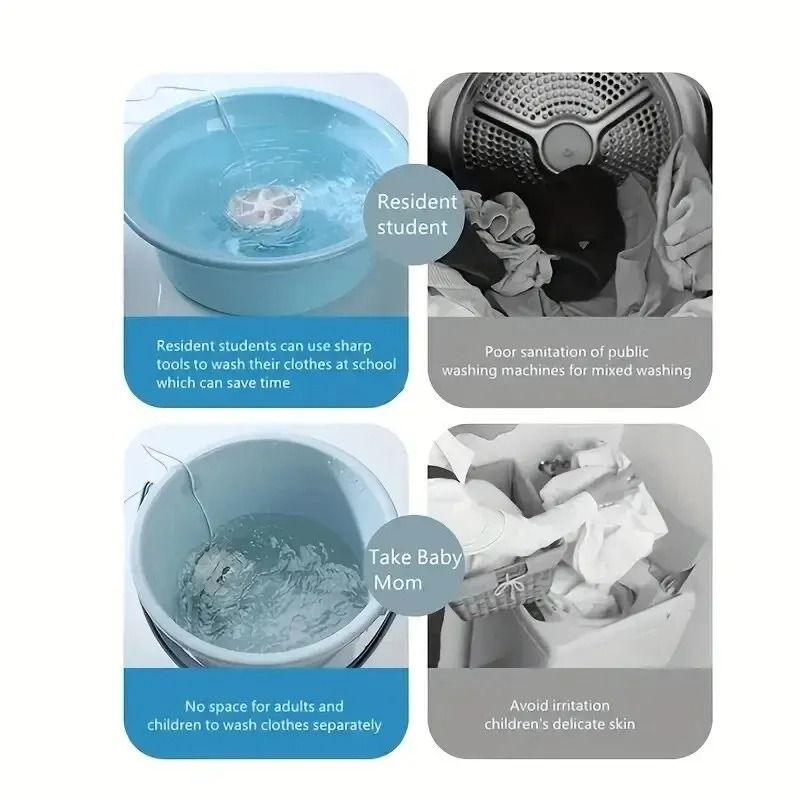 Portable Mini Travel Washing Machine for Small Items