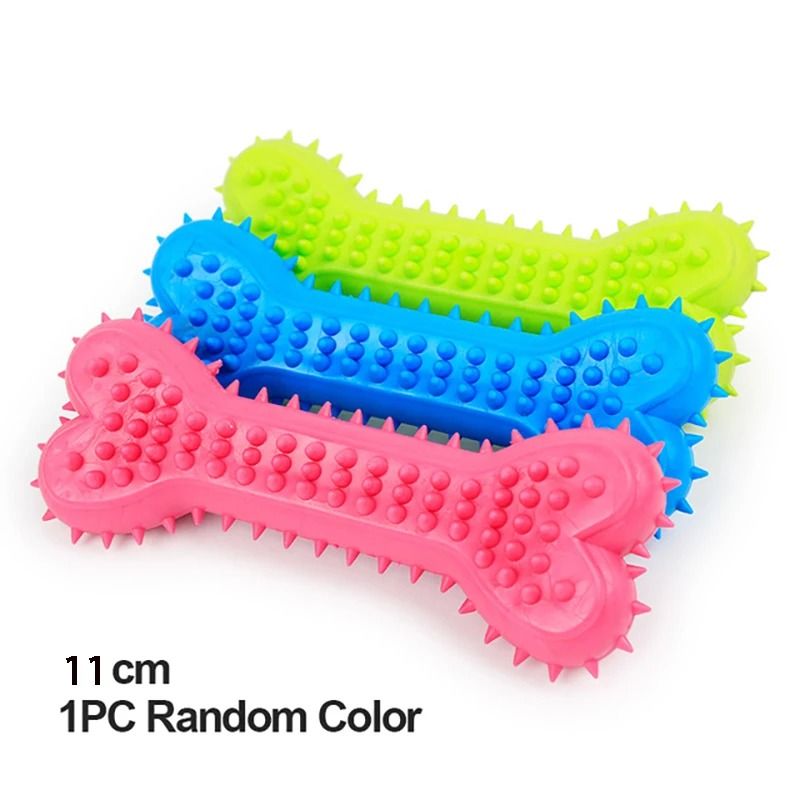 Soft Rubber Dog Chew Bone Toy