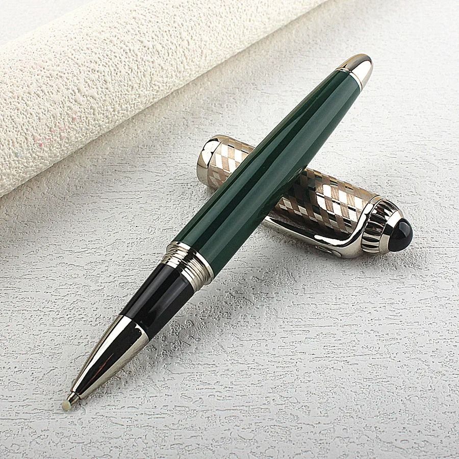 ExecutivePro Luxury Rollerball Pen Metal Business Writing Pen Blue Ink Office Gift Pen