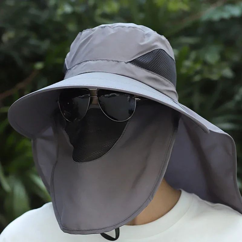 Removable Flap UV Protection Sun Hat – Convertible Wide Brim Fishing & Hiking Bucket Hat