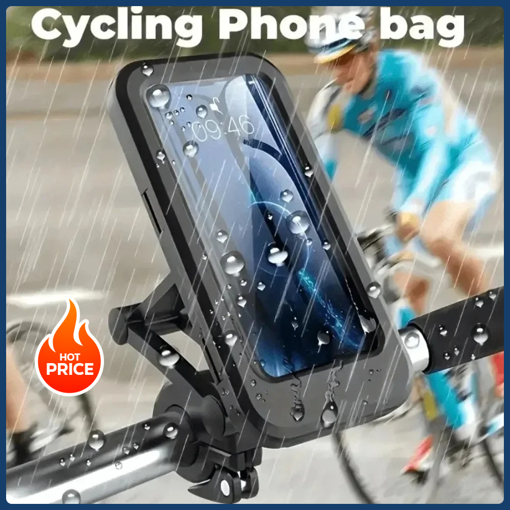 Magnetic Riding Mobile Phone Bag, Adjustable Waterproof Phone Holder for Motorcycles and Bicycles