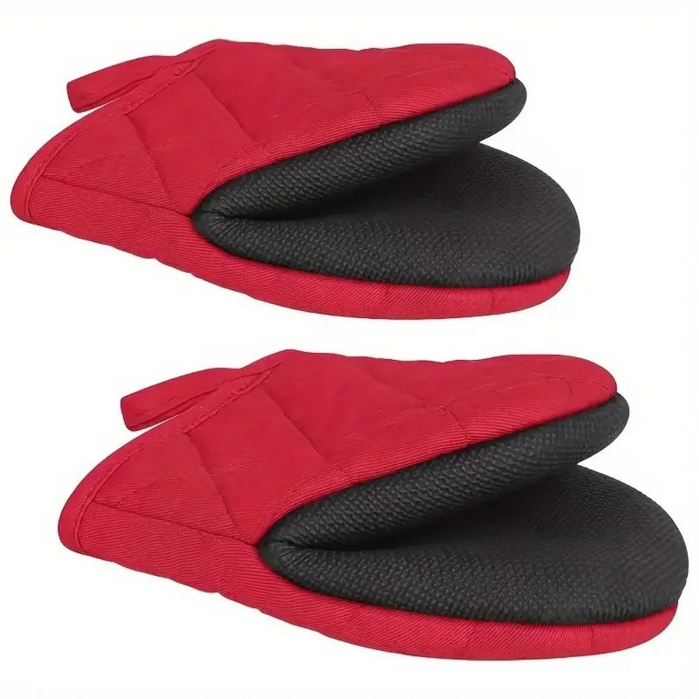 Professional High-Heat Resistant Silicone Mini Oven Mitts with Non-Slip Grip