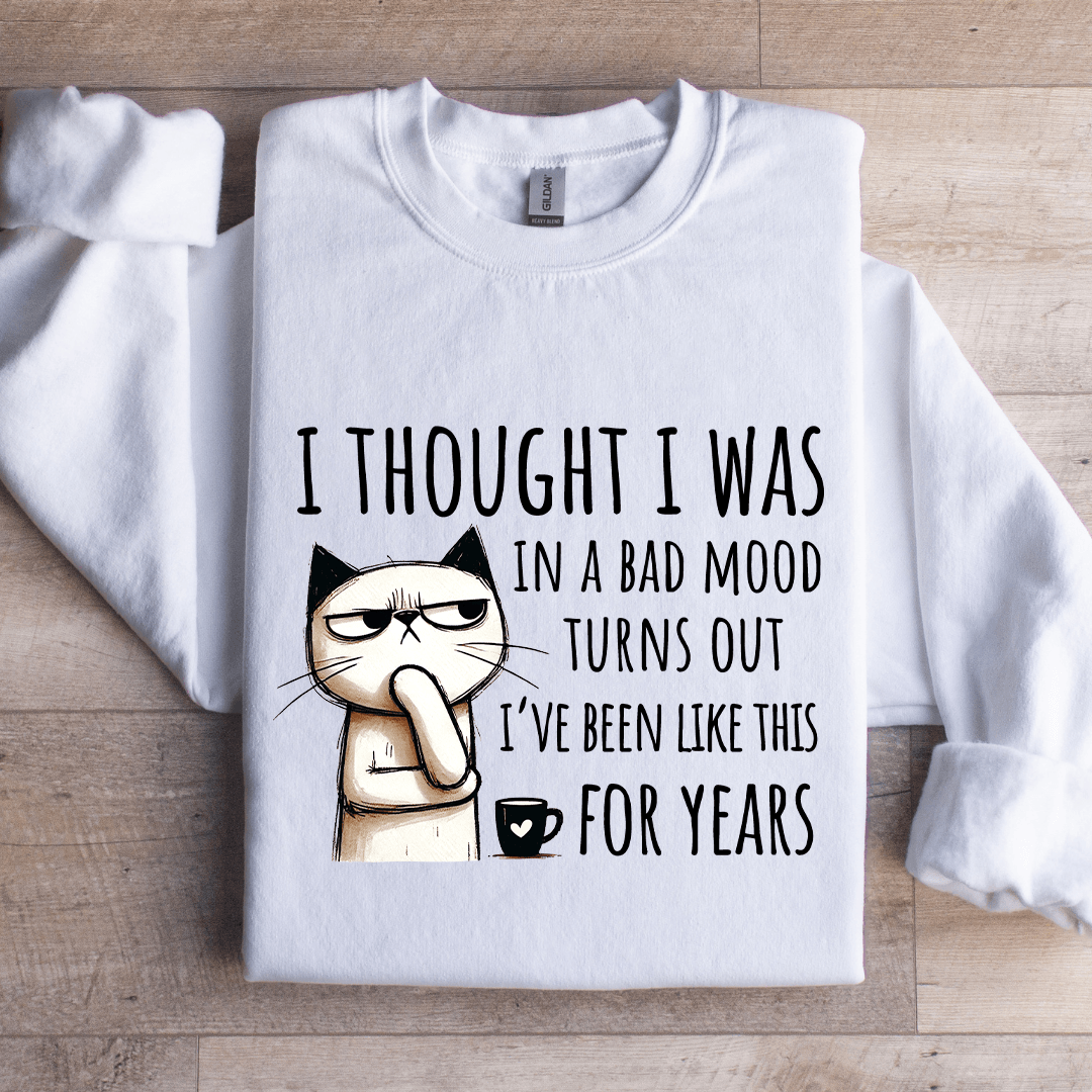I Thought I Was In A Bad Mood Turns Out Sweatshirt