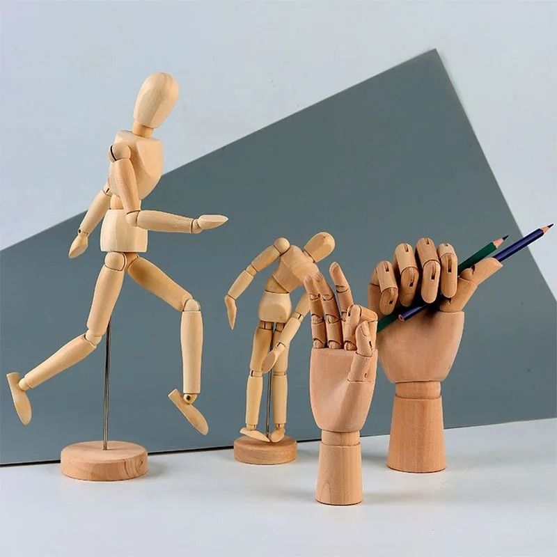 Wooden Drawing Mannequin Posable Artist Sketch Figure Model