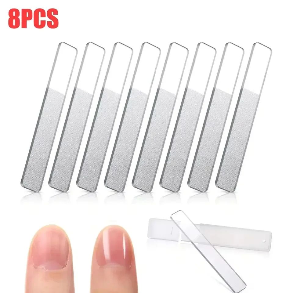 Glass Nail File and Nano Nail Buffer Crystal Shine Polisher