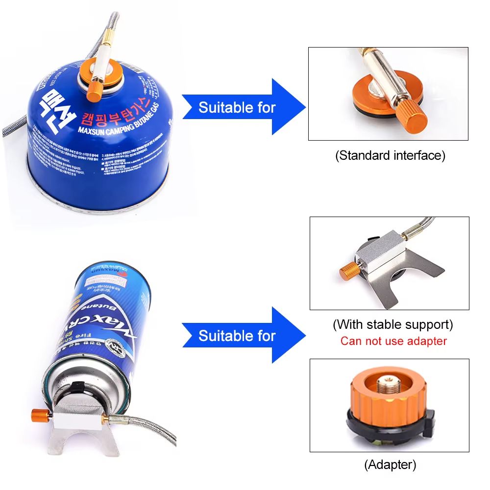Widesea Outdoor Camping Gas Stove – Portable Strong Flame Burner for Hiking, Survival, and Picnic Cooking
