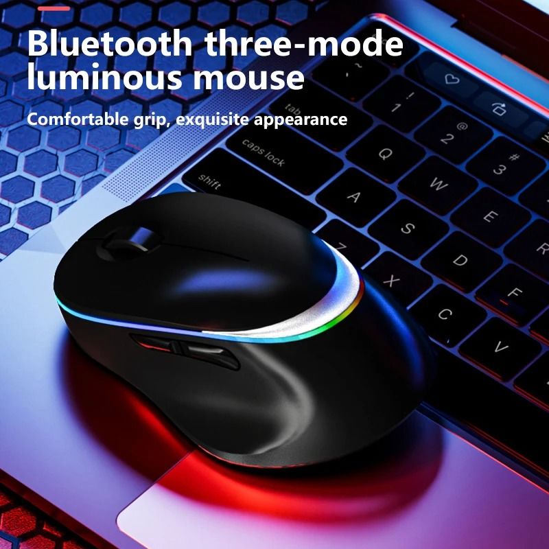 Triple-Channel Light-Emitting Wireless Mouse