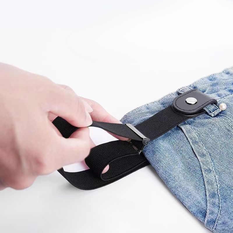 Adjustable Elastic Unisex Belt Invisible Seamless Jeans Belt