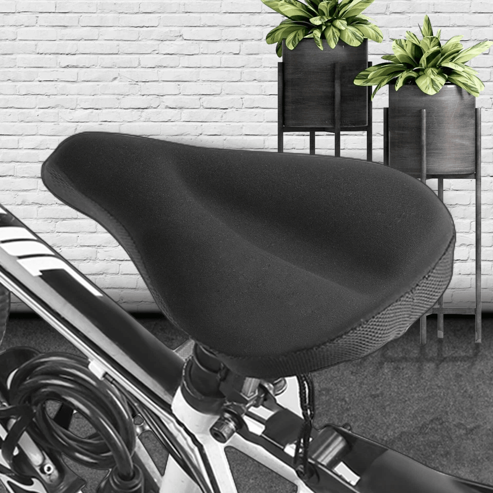 Soft Saddle Pad Cushion Cover Gel Silicone Seat for Mountain Bike, Comfortable Anti-Slip Bike Saddle for Men & Women
