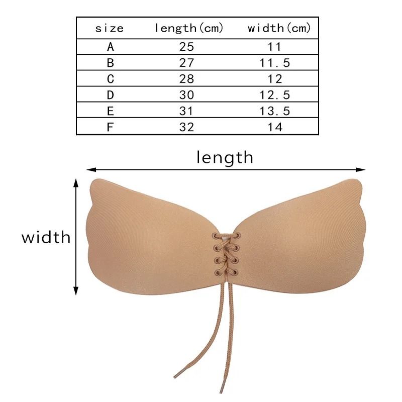 Seamless Self-Adhesive Fly Bra | Strapless Invisible Silicone Push Up