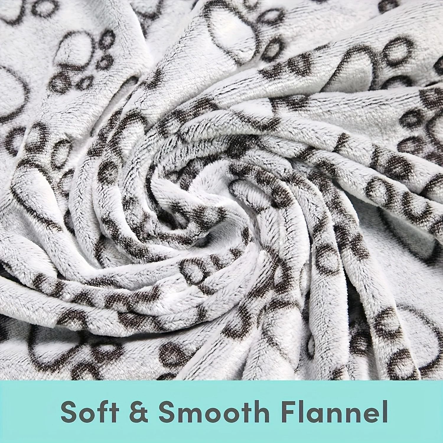 Soft Plush Pet Blanket with Cartoon Design