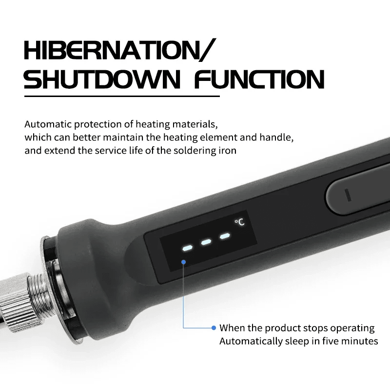 100W Digital Electric Soldering Iron Kit with LCD Temperature Control