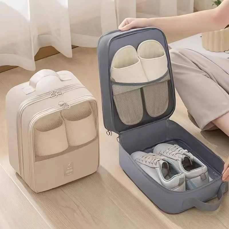 3-Layer Portable Travel Shoe Storage Bag
