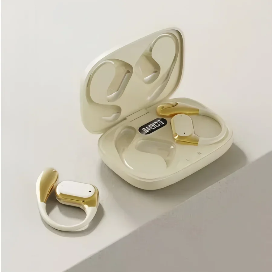 Secure Fit Bluetooth Ear Hook Earbuds with ENC Noise Reduction