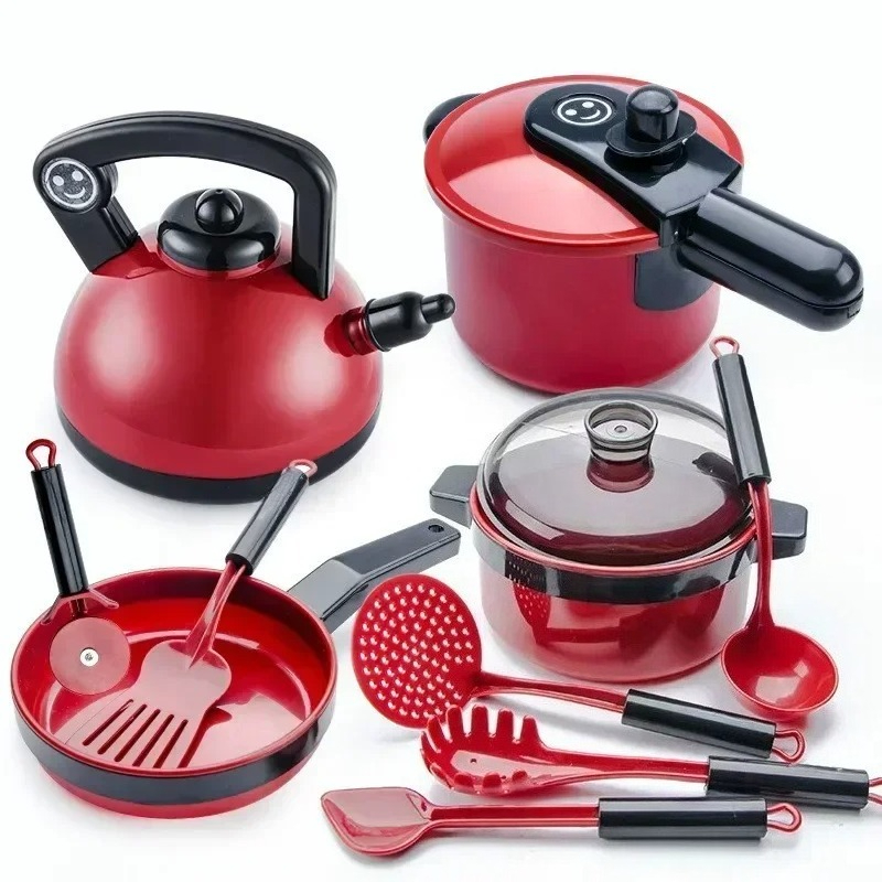 Cooking Kitchen Toys Set For Kids Girl Baby Cutting Fruit Kitchen Utensils Educational Simulation Play