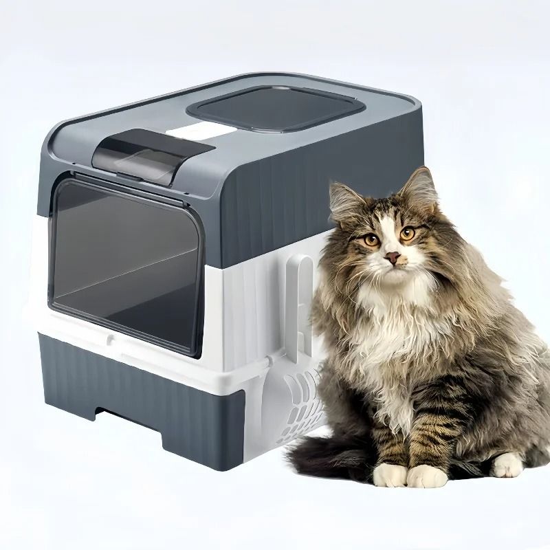 Fully Enclosed Anti-Splash Cat Litter Box