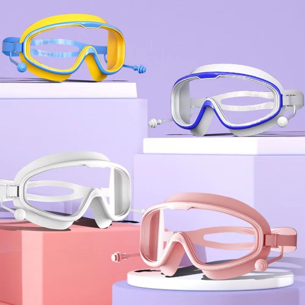 Kids Anti-Fog No-Leak Swim Goggles Clear Pool and Beach Eyewear Ages 3-15