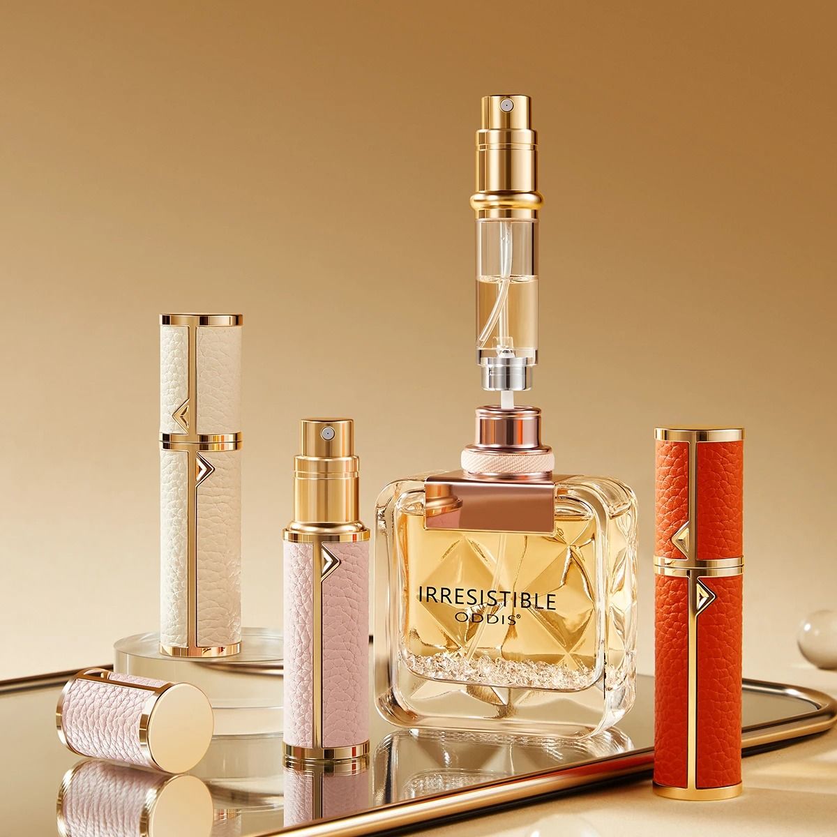 5ml PU Leather Mini Perfume Atomizer Spray Bottle