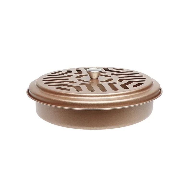 Stainless Steel Mosquito Coil Holder with Protective Cover