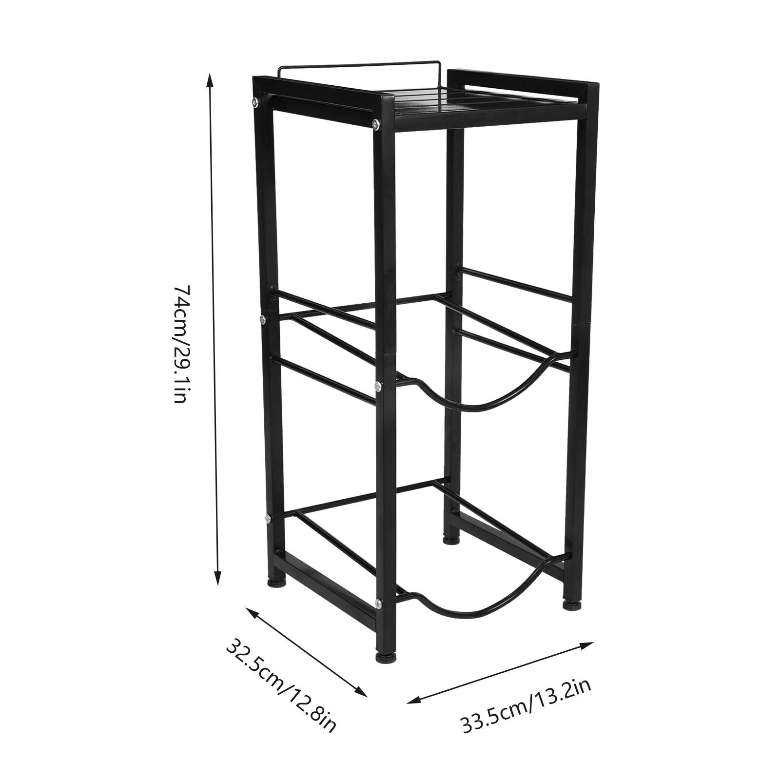 Floor Standing Water Bottle Storage Rack, 5-Gallon Bucket 3 Tier Jug Holder