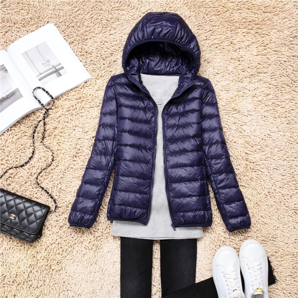 Ultra Lightweight Packable Hooded Puffer Jacket