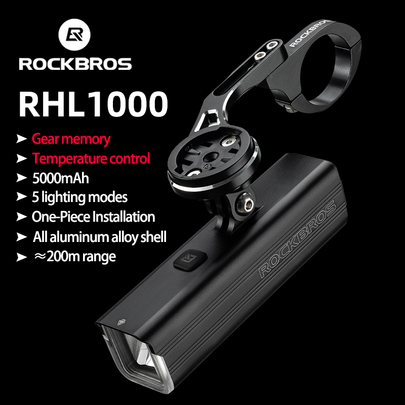 Bike Front Light, Type-c Rechargeable Bicycle Light, LED Flashlight, Rain Proof MTB Cycling Headlight