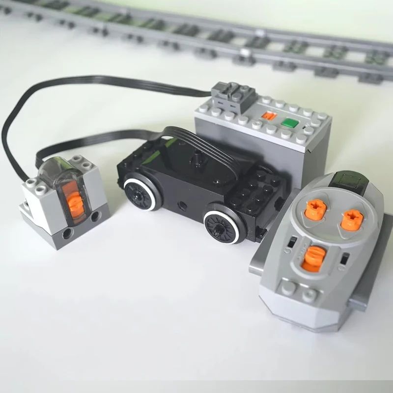88002 Train Motor Power Functions Set – MOC High-Tech Building Blocks Control & Battery Kit