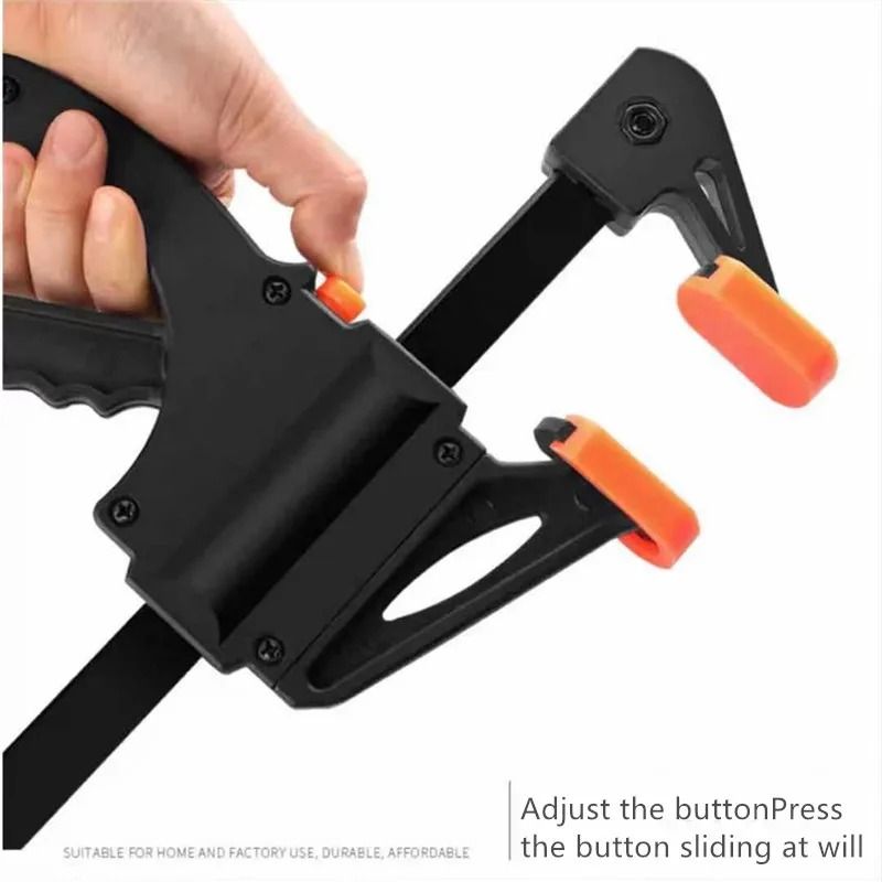 4-Inch Mini F-Clamp (Pair) – Heavy-Duty Quick Ratchet Bar Clamp Set