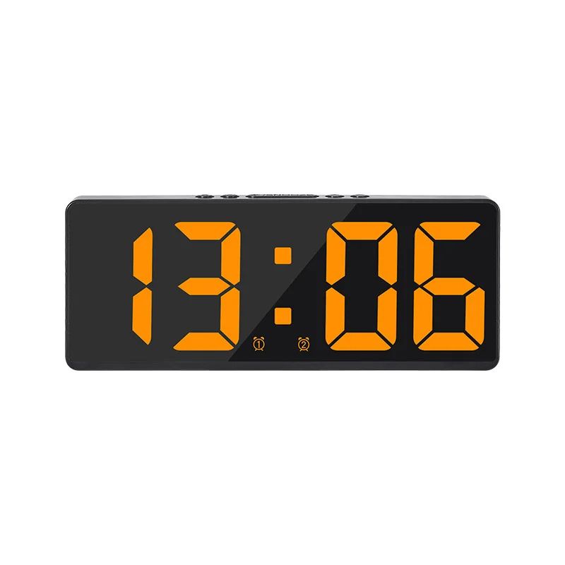 Smart Voice Control LED Digital Alarm Clock – Dual Alarm, Temperature Display, Night Mode Desk Clock