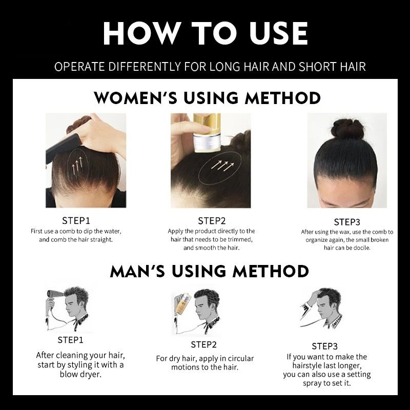 Precision Hair Wax Stick and Edge Control Kit