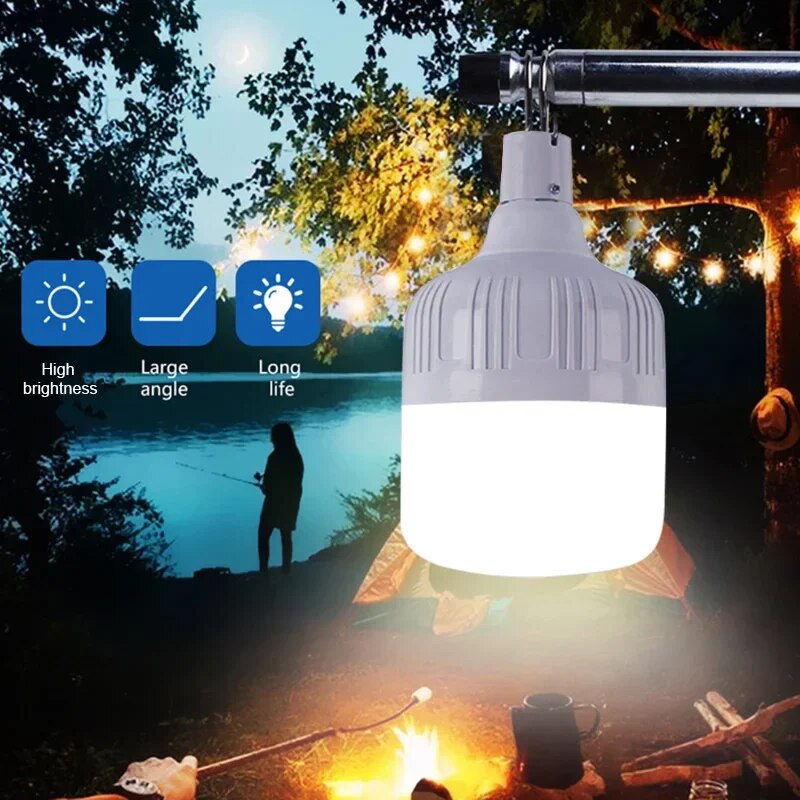 USB Rechargeable LED Emergency Light for Camping | Outdoor Portable Bulb Battery Light | Buy 1/5/10PCS