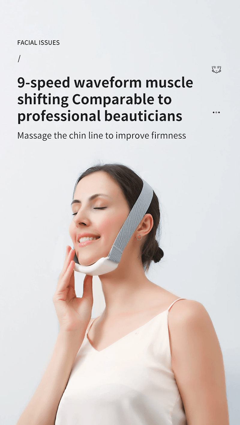 EMS Face Lifting Massager Microcurrent V Face Device for Wrinkle Reduction and Skin Firming