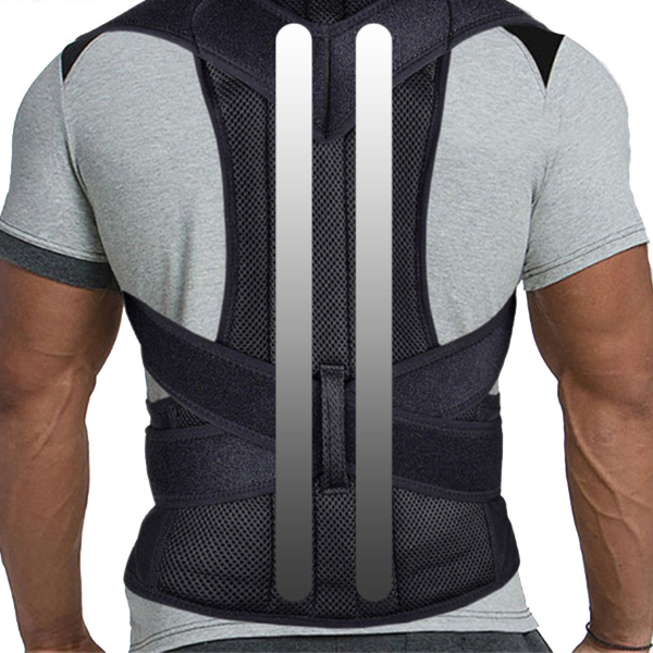 Adjustable Scoliosis Posture Corrector, Back Brace, Lumbar Support, Belt for Straight Posture Support