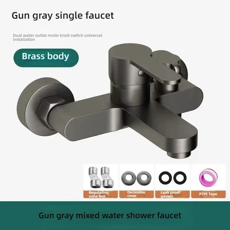 Bathroom Shower Faucet Set with Hot and Cold Water Mixer