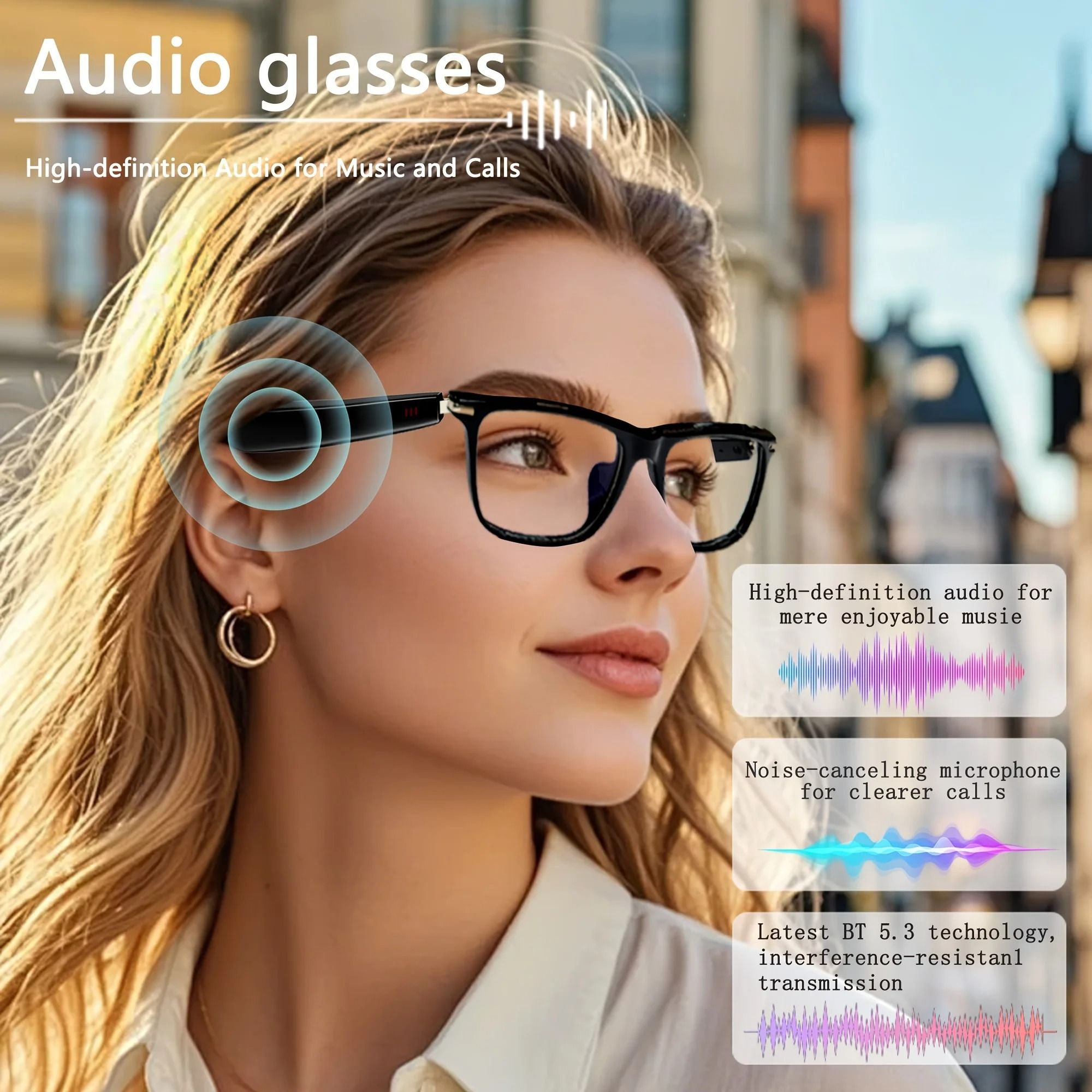 Panoramic Photochromic AI Multilingual Translation Glasses