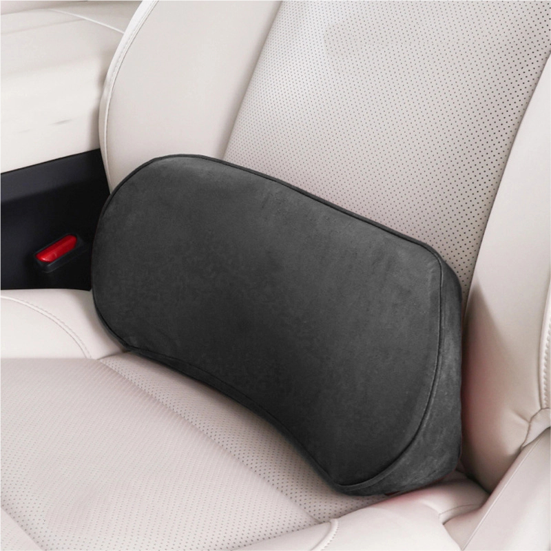 Car Memory Foam Lumbar Support Cushion Backrest for Driver & Travel Comfort