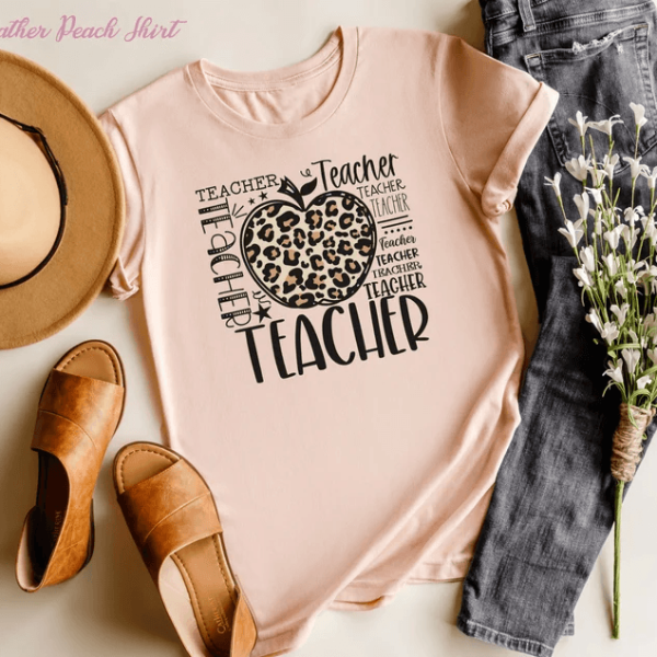 Comfort Colors Teach Love Inspire Teacher Shirt | Inspirational Teacher Appreciation Back to School Tee