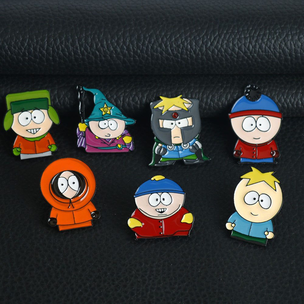 Cartman Cartoon Lapel Pins Set for Backpacks Jackets and Gifts
