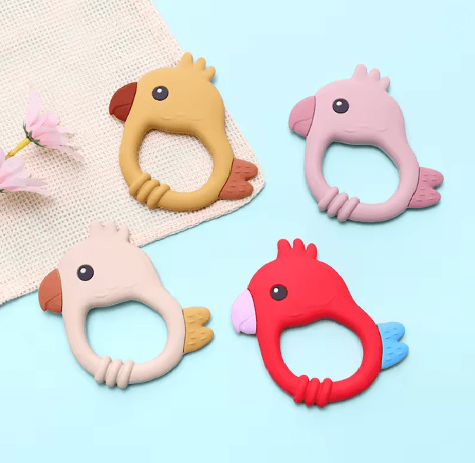 Parrot Silicone Baby Teether