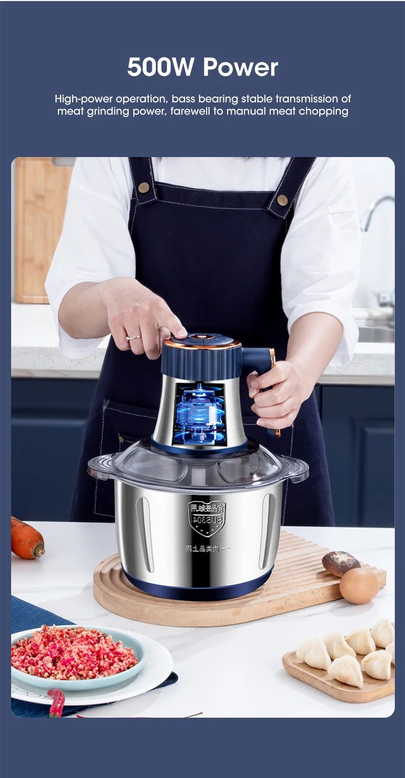 5L Electric Food Chopper Grinder