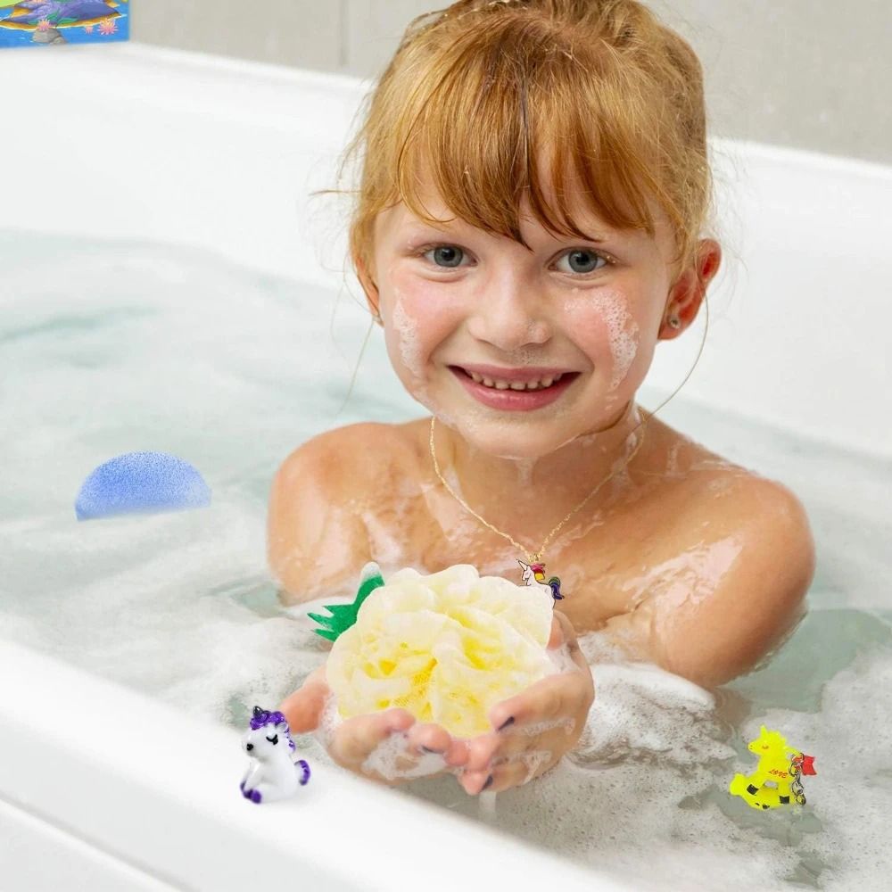 Tutti-Frutti 4PC Fun Fruit Bath Pouf Set