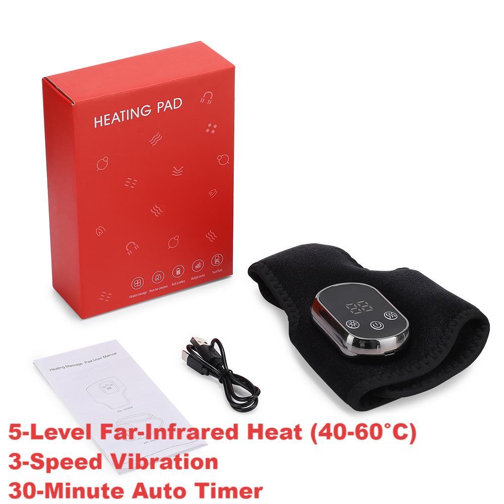 Foot Heat Massager, Hot Compresses & Vibration Massager, Timer, Breathable Material, USB, Foot and Ankle Joint