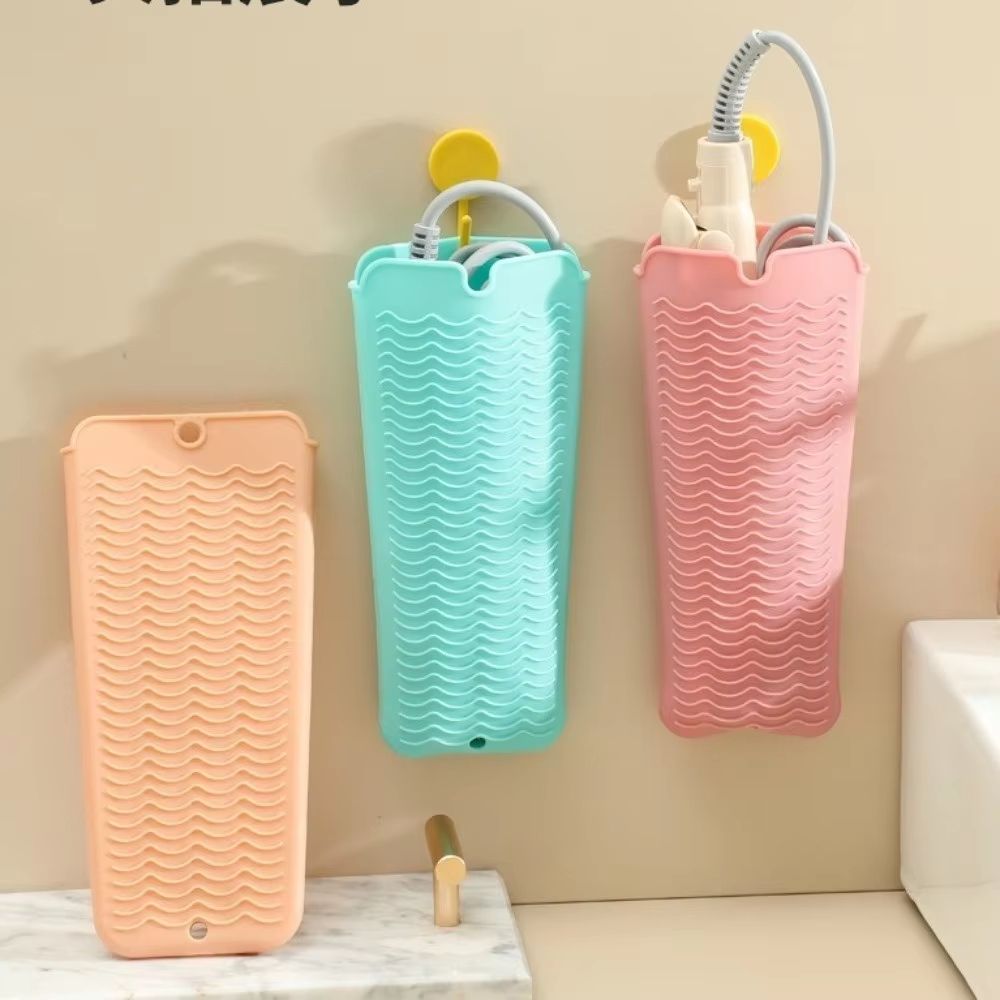 Heat Resistant Silicone Hair Styling Mat and Travel Pouch