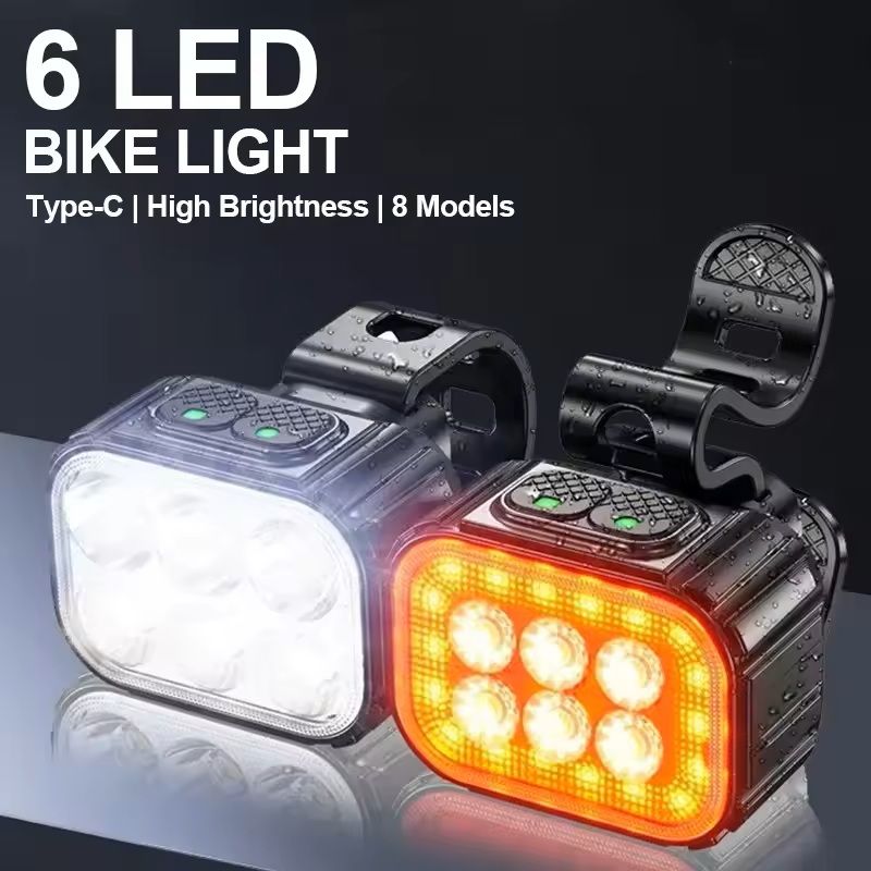 Bike Light Set USB Rechargeable Front and Rear LED Cycling Lights