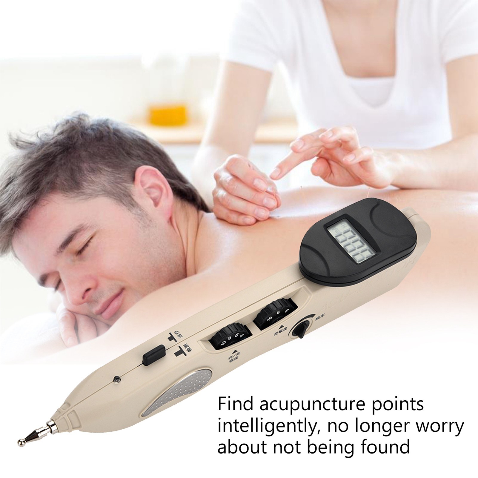 Electronic Acupuncture Pen Tens Point Detector, Therapy Acupuncture Meridian Energy Pen, Massage Pain Relief Tool